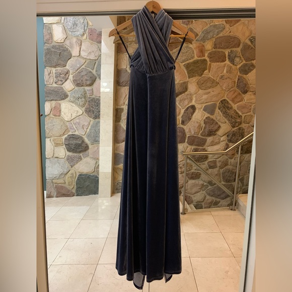 REVELRY Micah convertible velvet dress - Picture 2 of 6